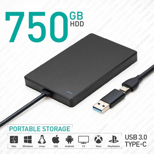 750gb slim portable - 750gb, storage