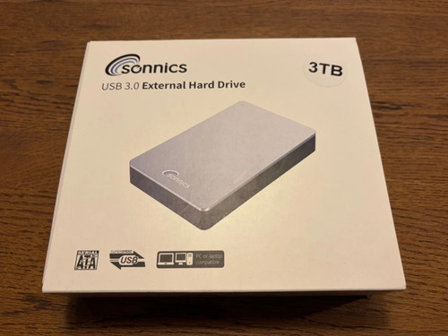 Sonnics 3tb external hard - 3tb,